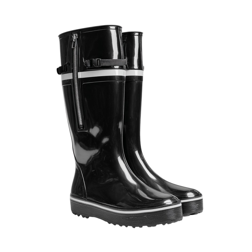 Yomxwd Tall Zippered Waterproof Rain Boot Covers